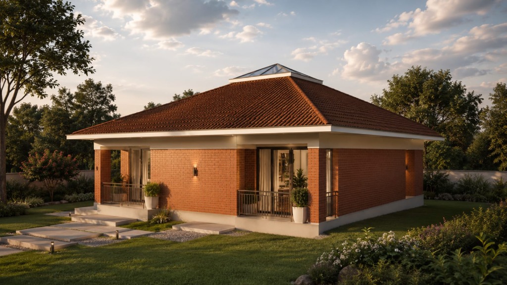 Vedic Villa Elevation - Front View